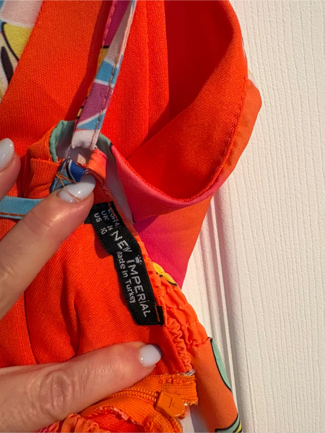 New Imperial Maxi Dress - Orange Abstract Print - photo 3