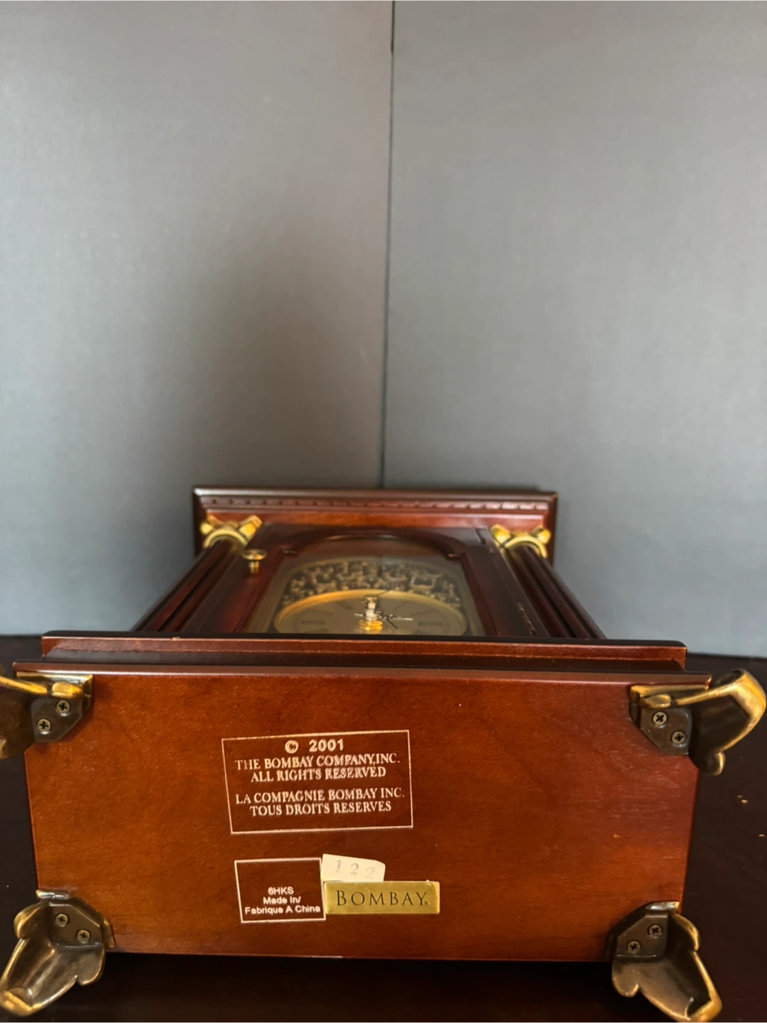 Bombay Company Wooden Mantel Clock - photo 5