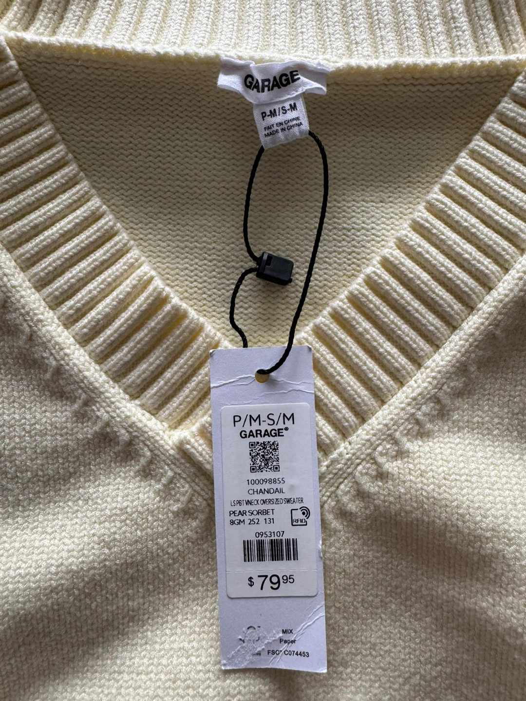 Garage V-Neck Yellow Sweater P-M/S-M - photo 4
