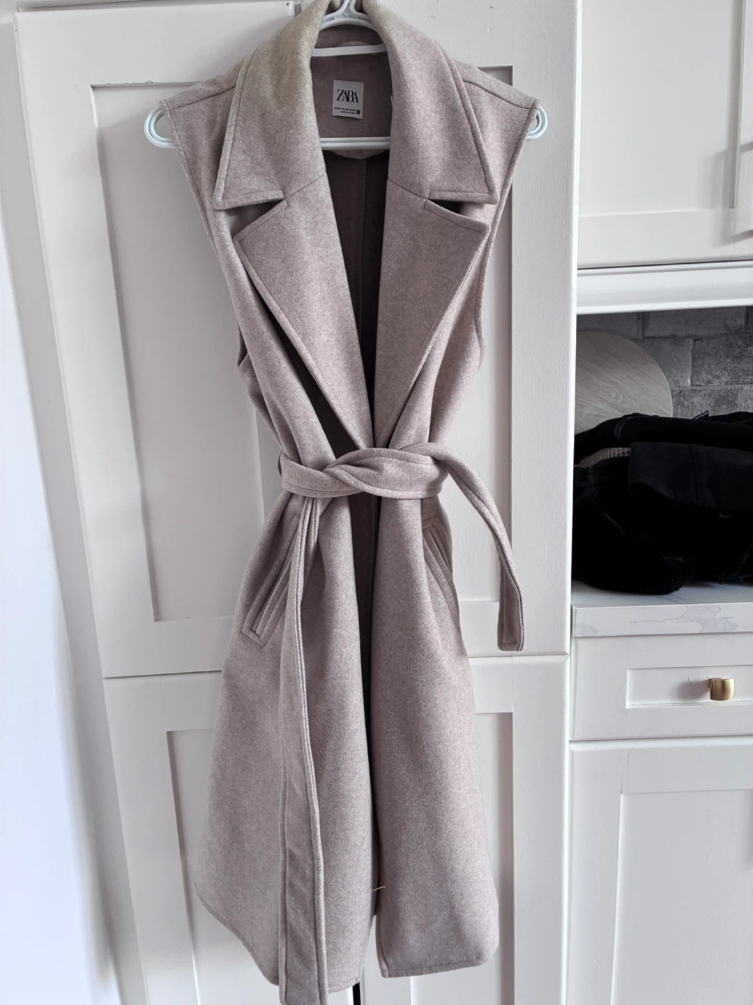 Zara Sleeveless Vest Taupe XS