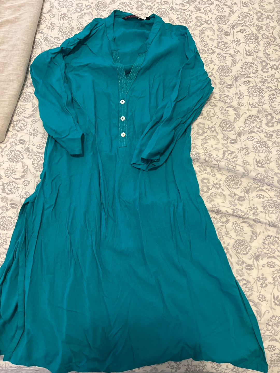 Teal Kurti Dress free