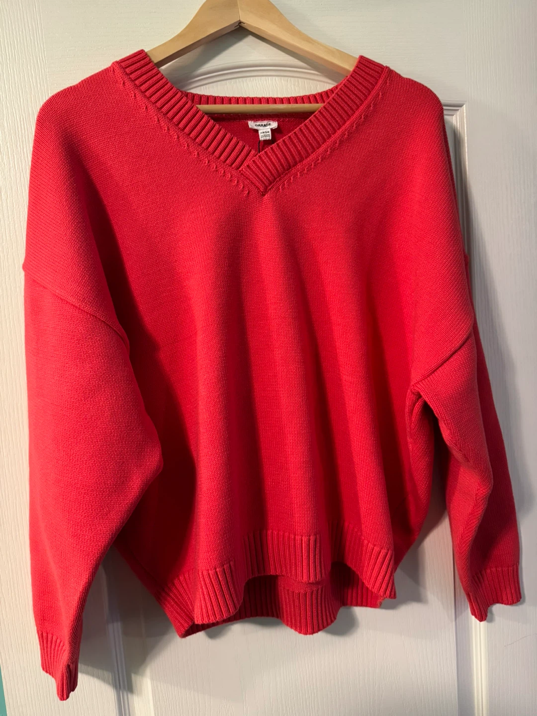 Garage V-Neck Cyanne Orange Sweater