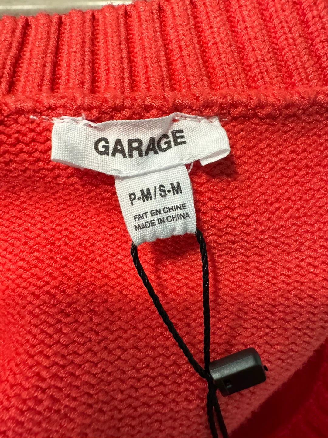 Garage V-Neck Cyanne Orange Sweater - photo 3
