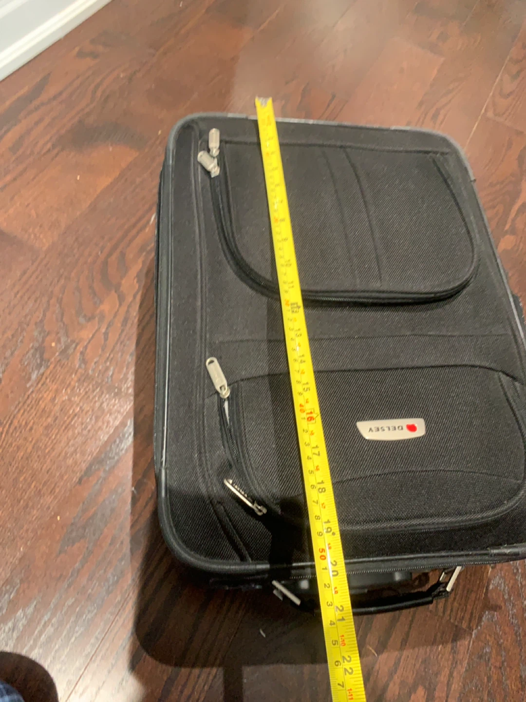 Delsey Black Softside Carry-On Luggage suitcase - photo 3