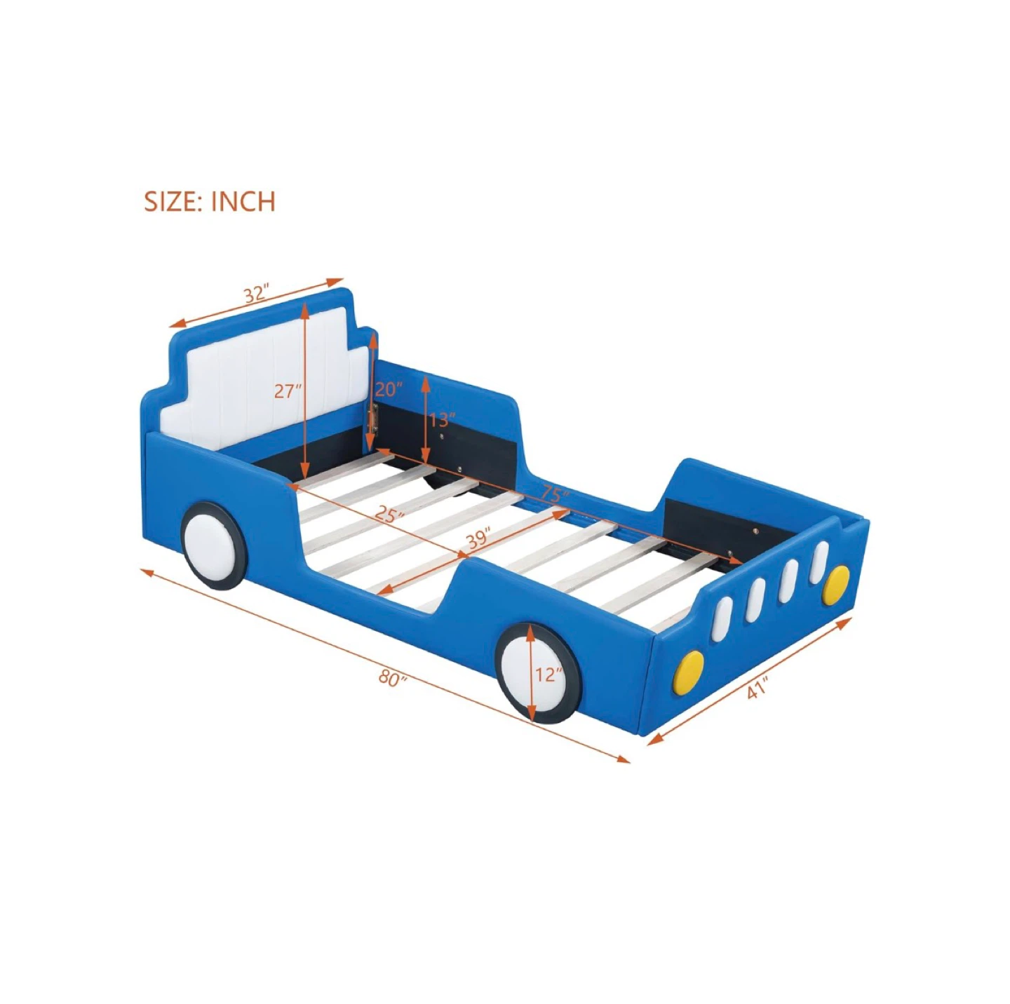 Must Sell Like New Twin Size Race Car Bed (Excludes Mattress) - photo 4