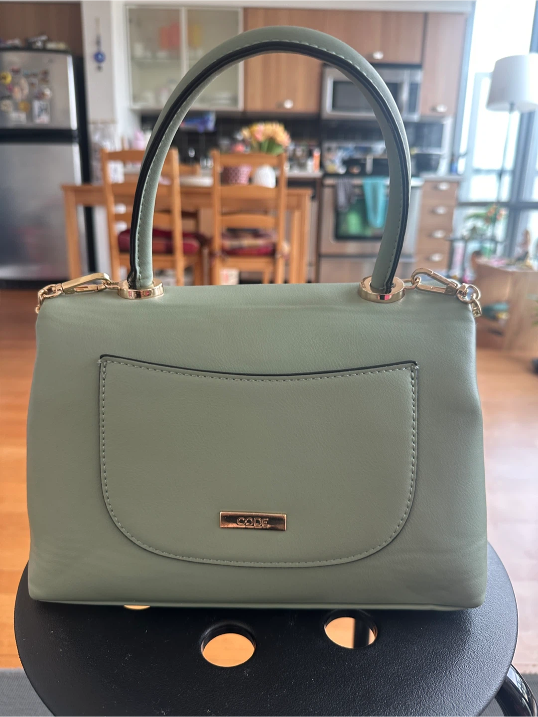 CODE Satchel Handbag - Sage Green - photo 2