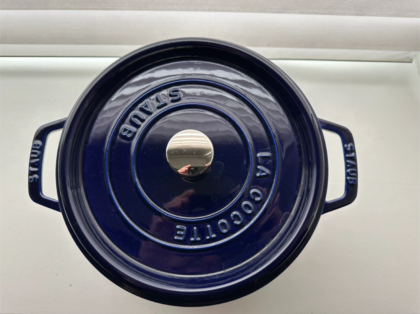 Staub 5-Qt. Dark Blue Tall Round Cocotte Dutch oven - photo 2