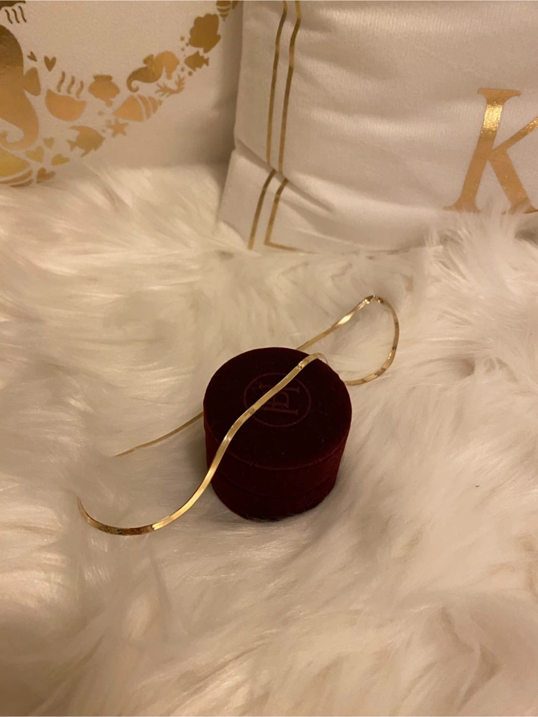 BN- 10K SOLID GOLD 2.3mm Herringbone Necklace - photo 5