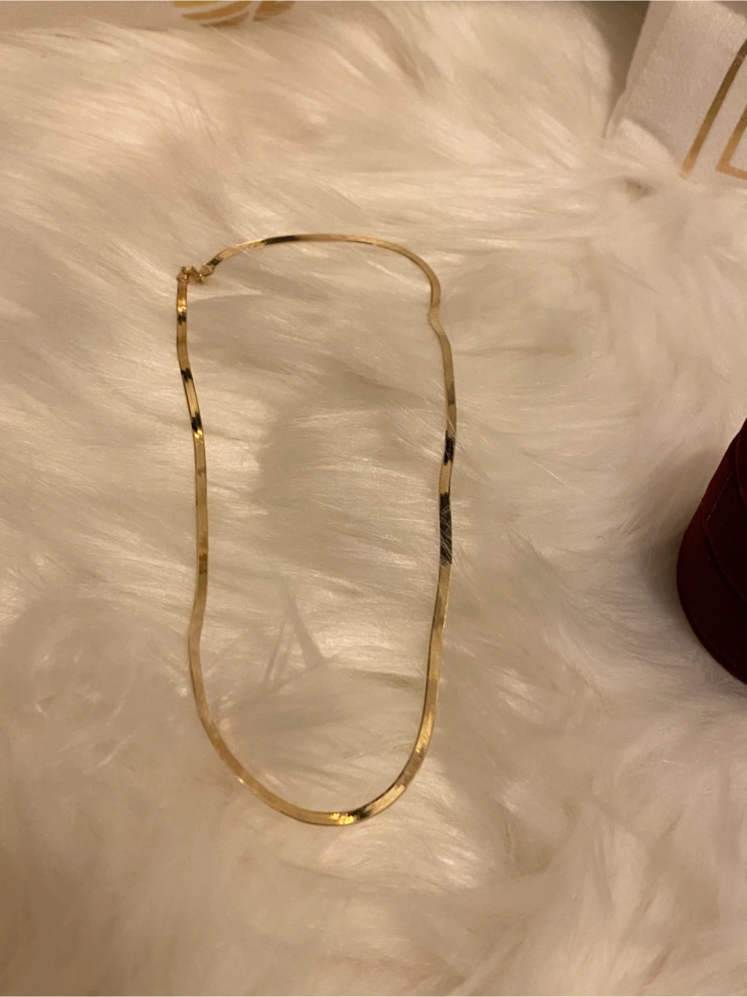 BN- 10K SOLID GOLD 2.3mm Herringbone Necklace