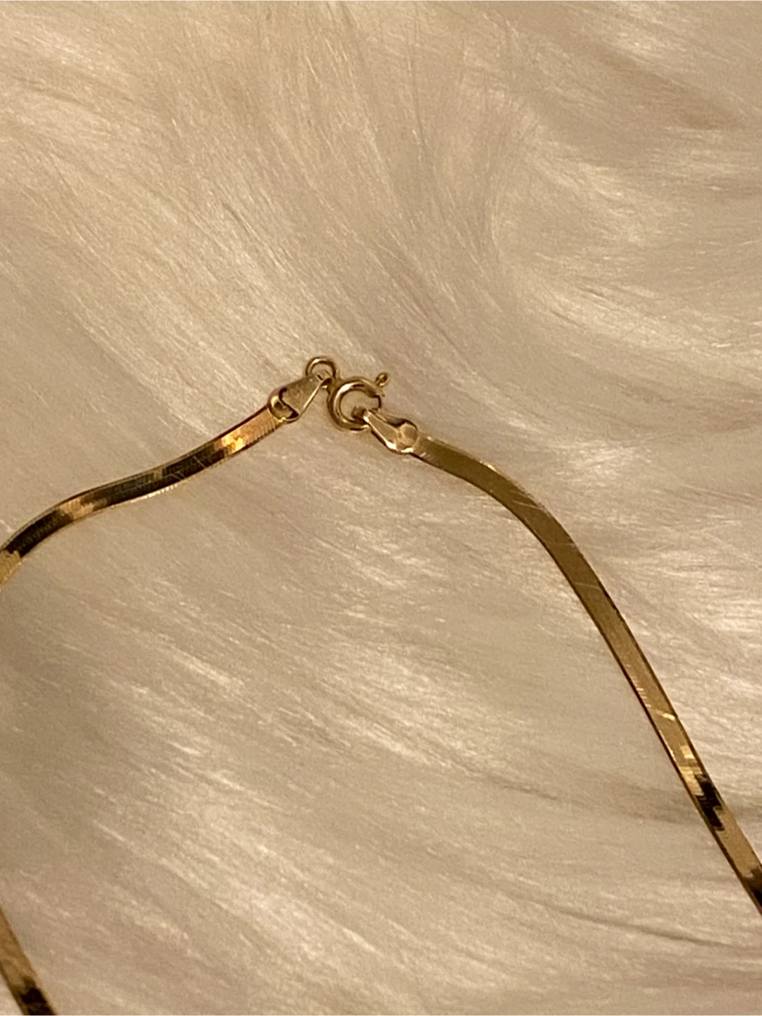 BN- 10K SOLID GOLD 2.3mm Herringbone Necklace - photo 2