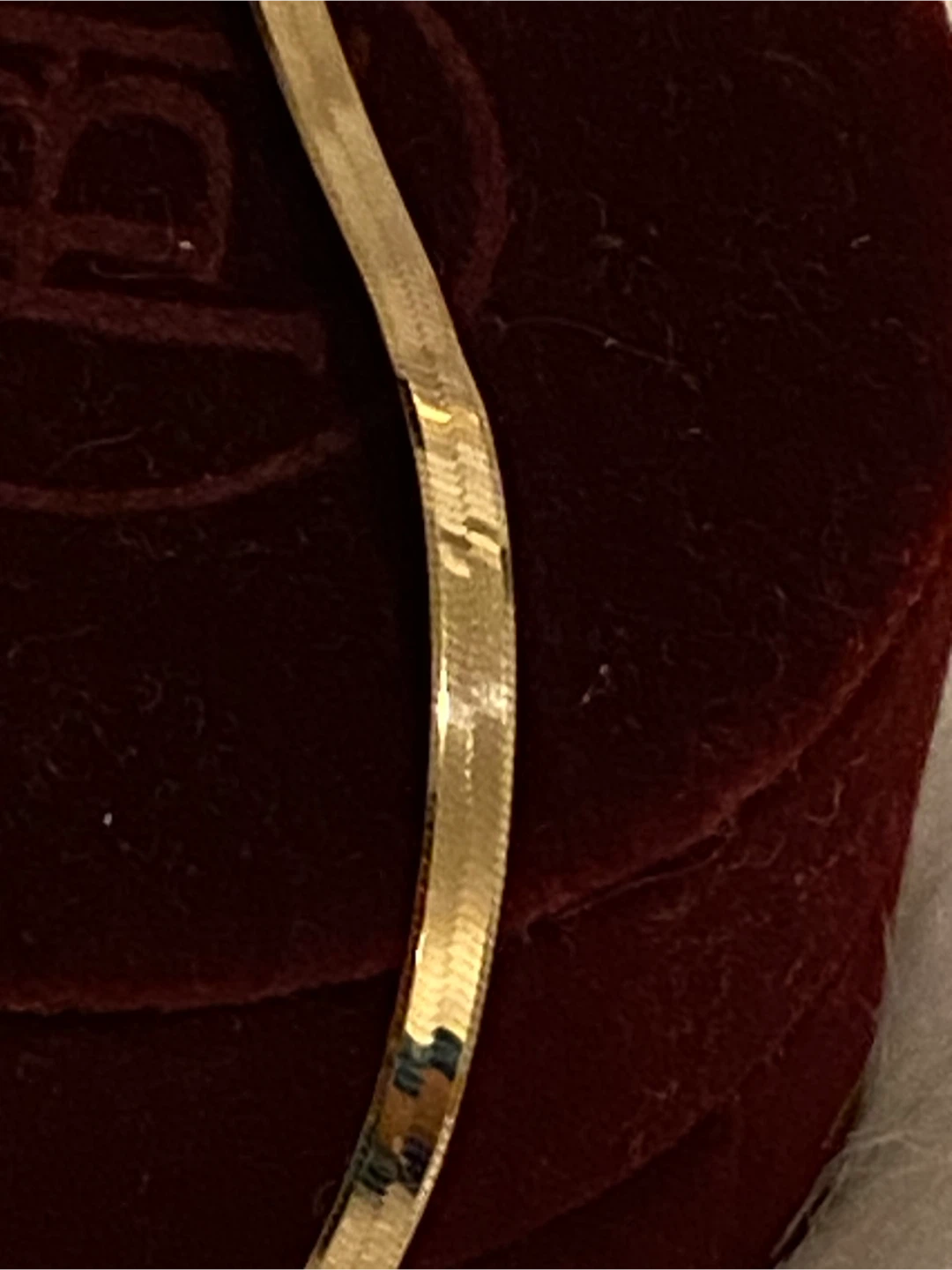 BN- 10K SOLID GOLD 2.3mm Herringbone Necklace - photo 3