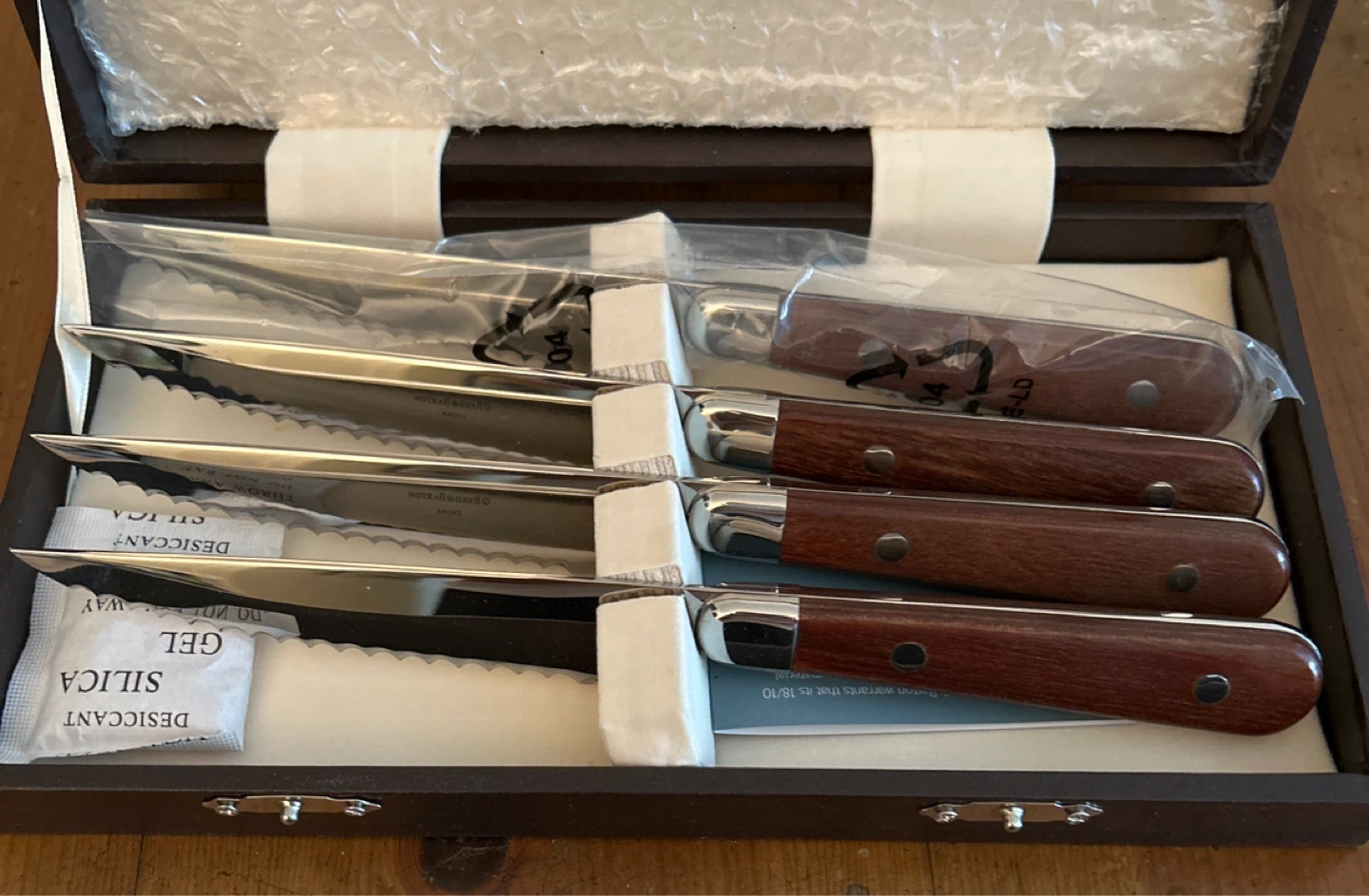 Reed & Barton Fulton 4-Piece Steak Knife Set 🥕 - photo 2