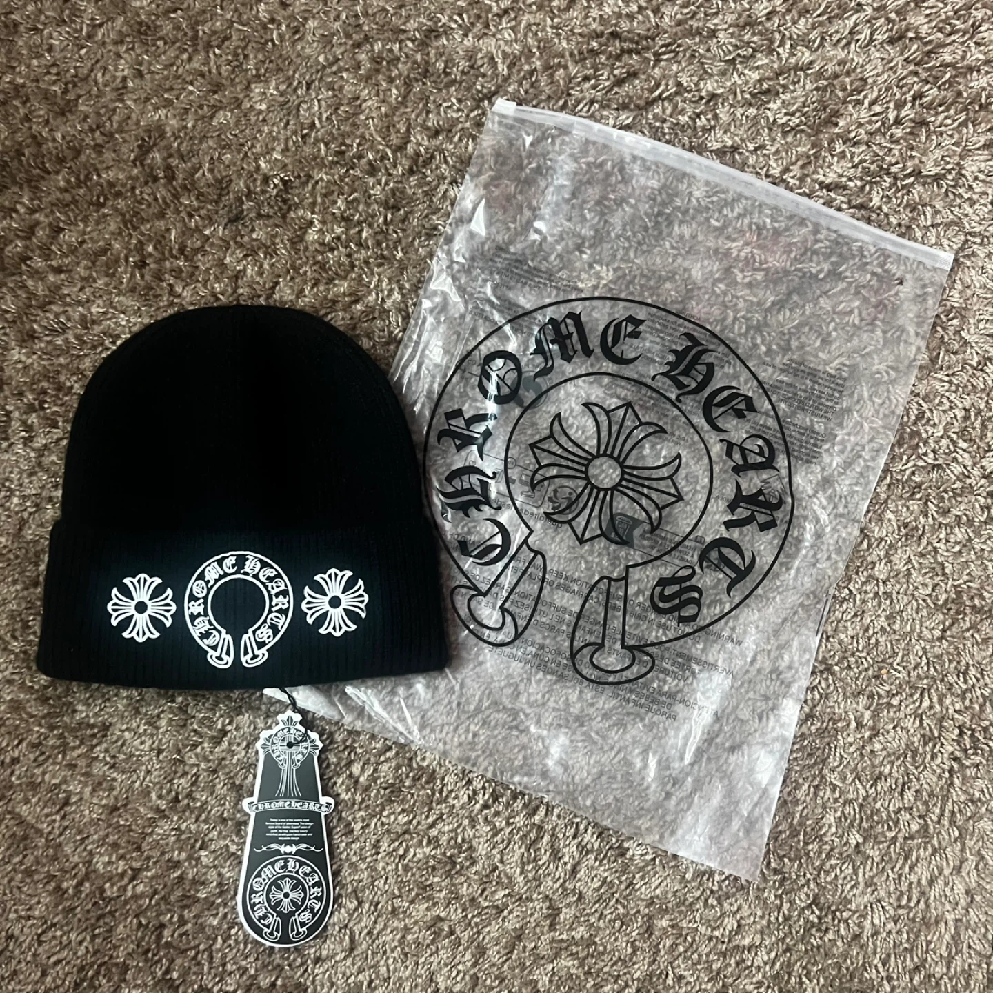 Chrome Hearts Black Horseshoe Beanie - photo 2