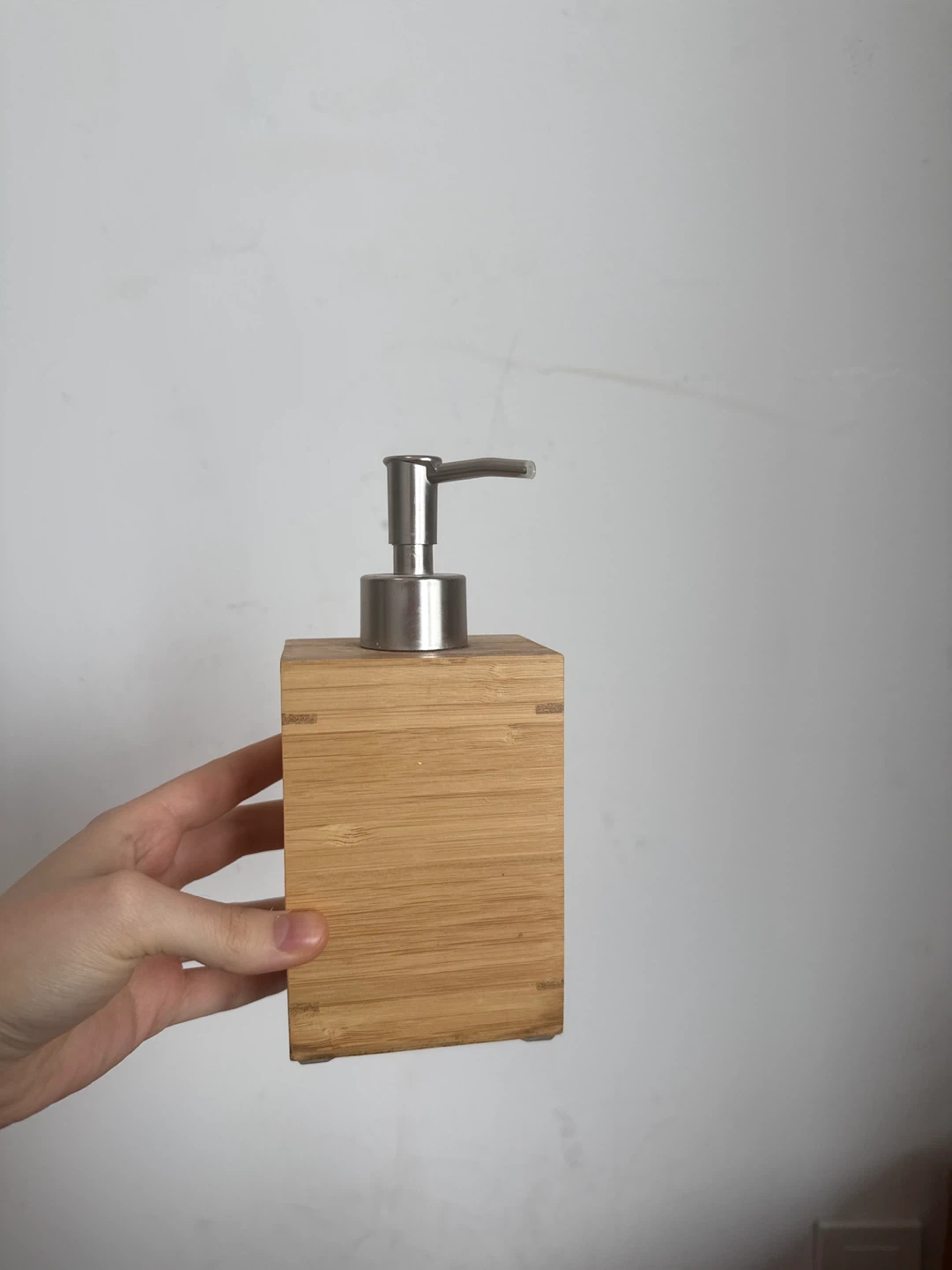 Bamboo Soap Dispenser with Stainless Steel Pump