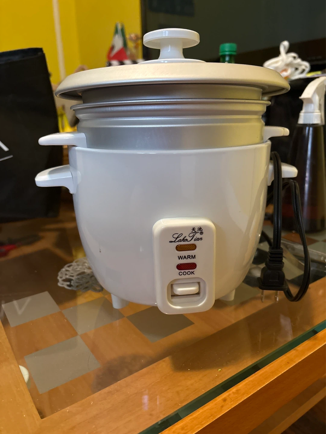 Lake Tian White Electric Rice Cooker