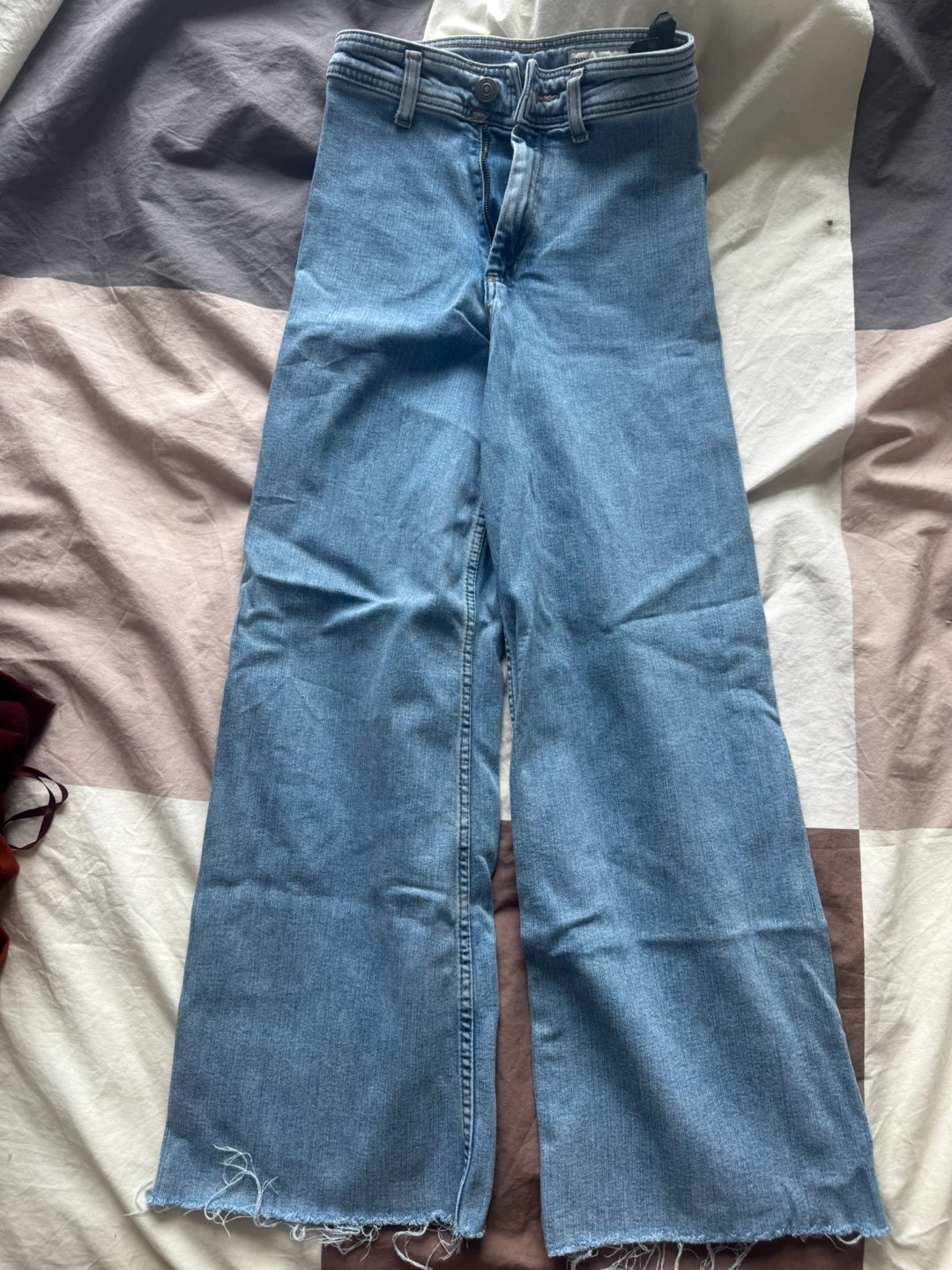 Zara - US 2, White Wide-Leg Cropped denim Jeans - photo 2
