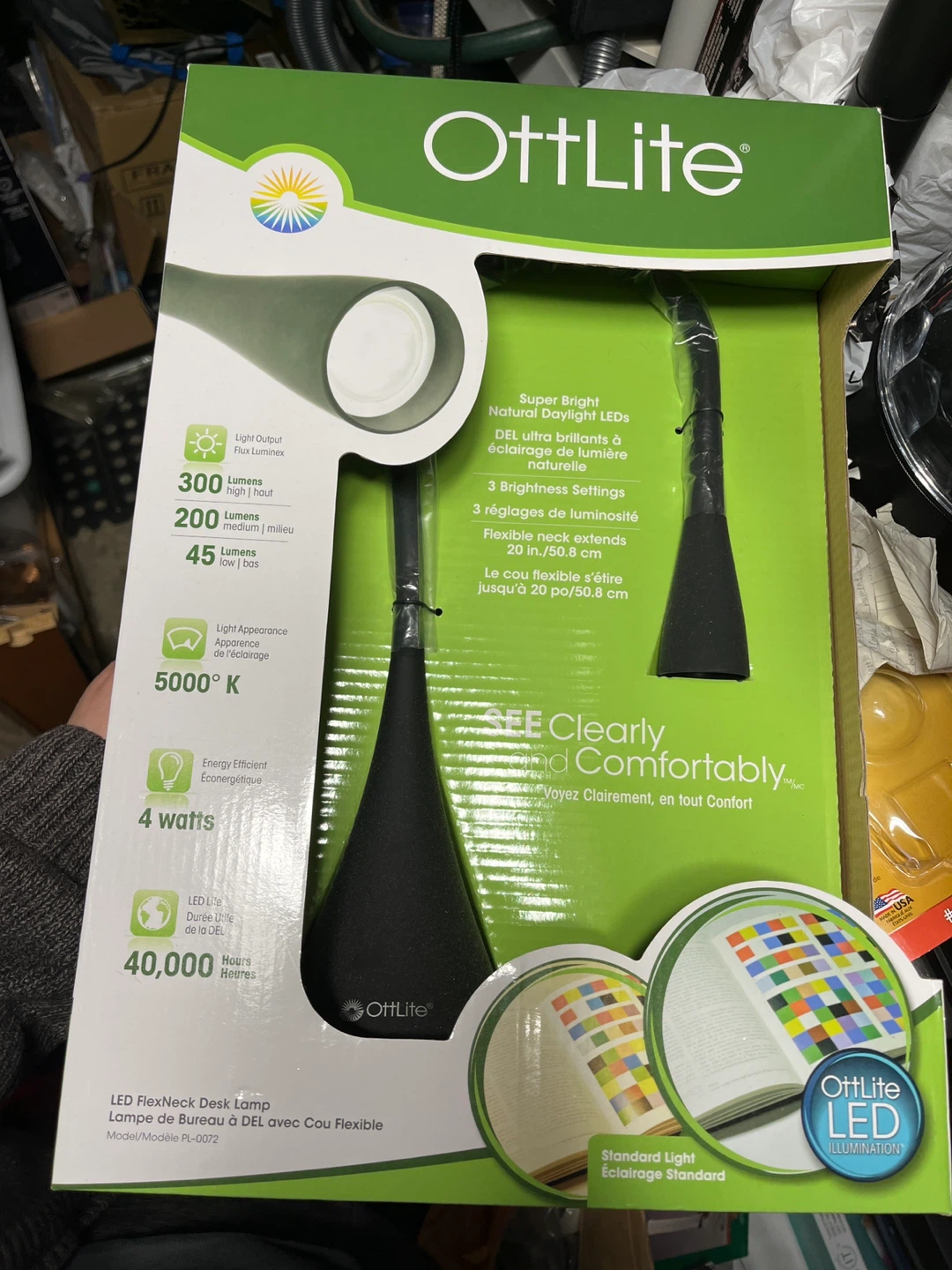 OttLite LED FlexNeck Desk Lamp