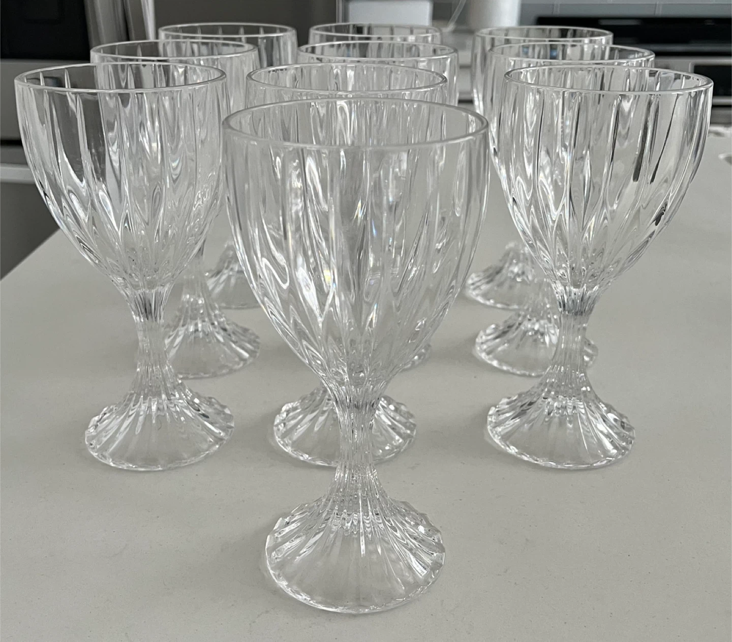 Mikasa Park Lane Set of 10 Crystal Wine Glasses - photo 4