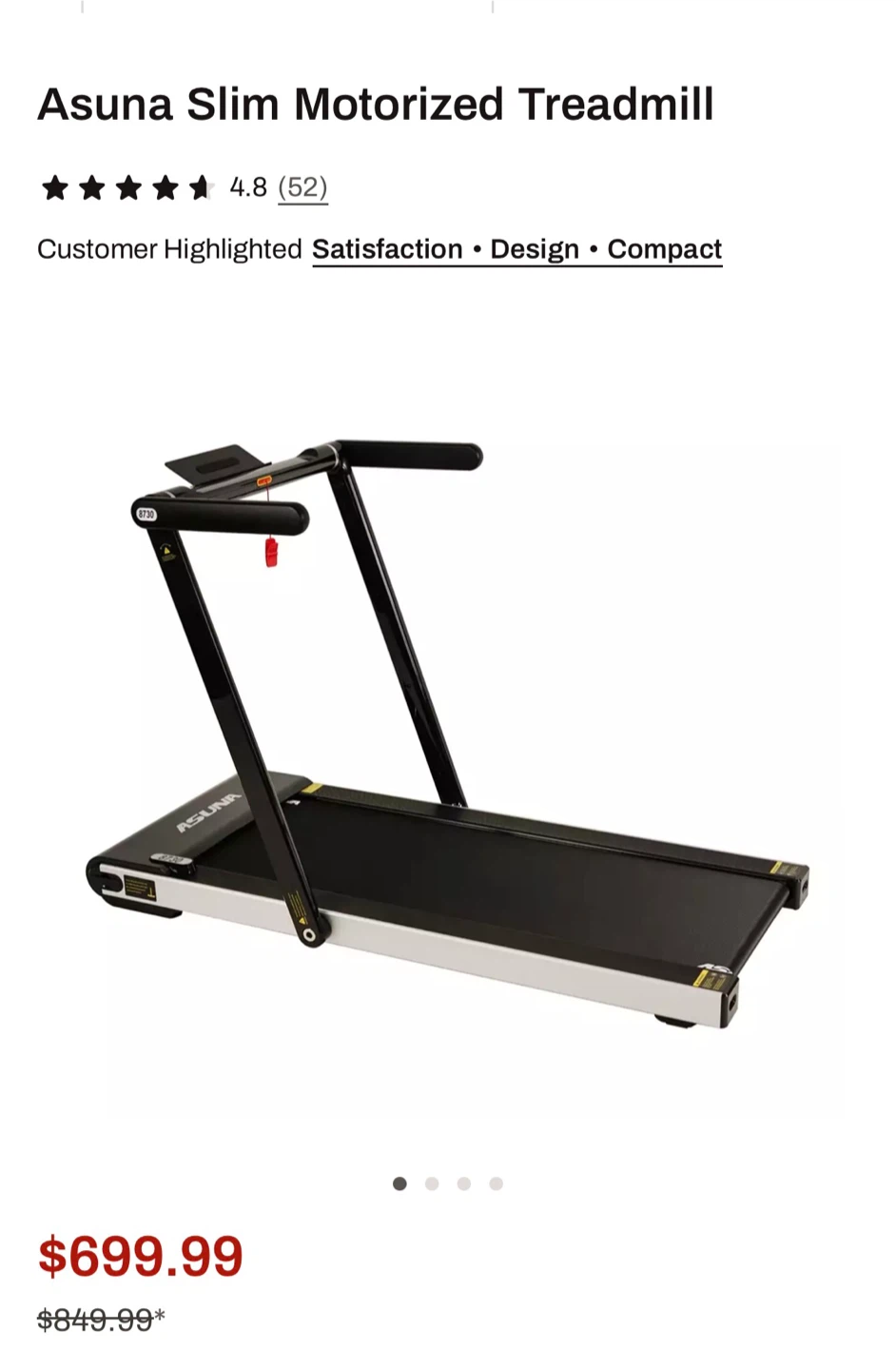 Asuna Slim Motorized Treadmill
