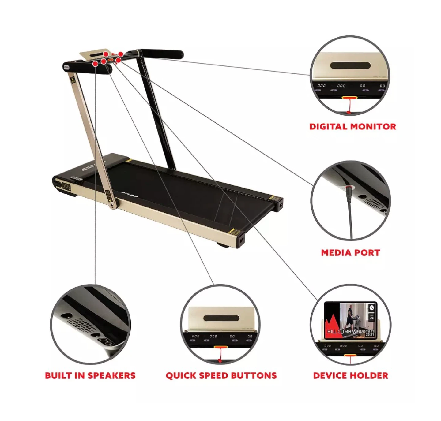 Asuna Slim Motorized Treadmill - photo 2