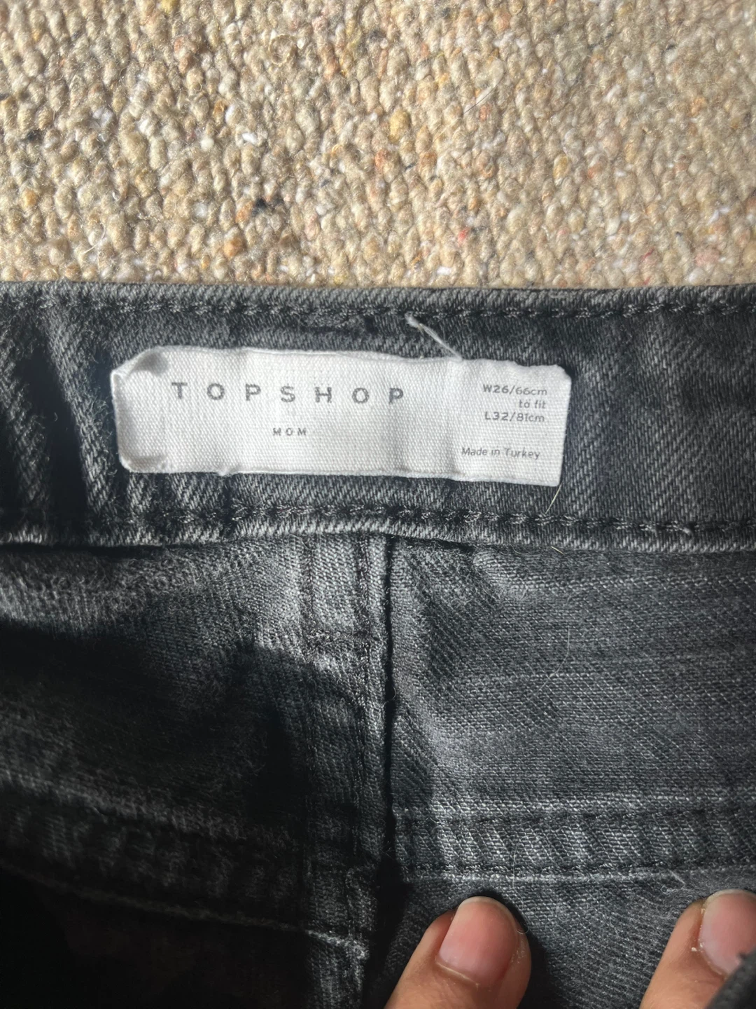 TOPSHOP Mom Jeans - Black 🥕 - photo 2