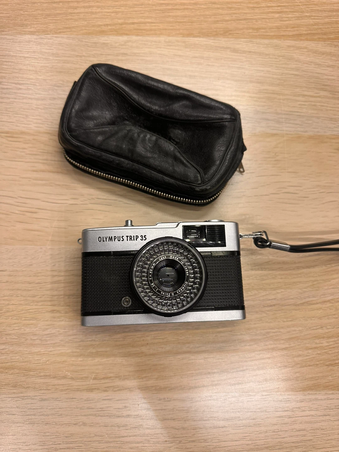 Olympus Trip 35 Camera with Leather Pouch