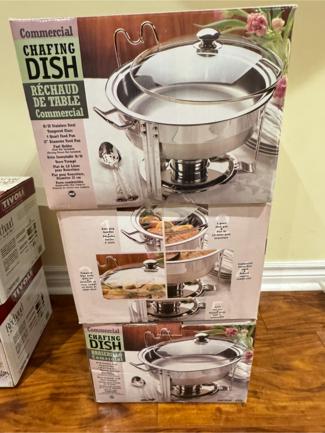 Commercial Chafing Dish - 4 Quart Stainless Steel