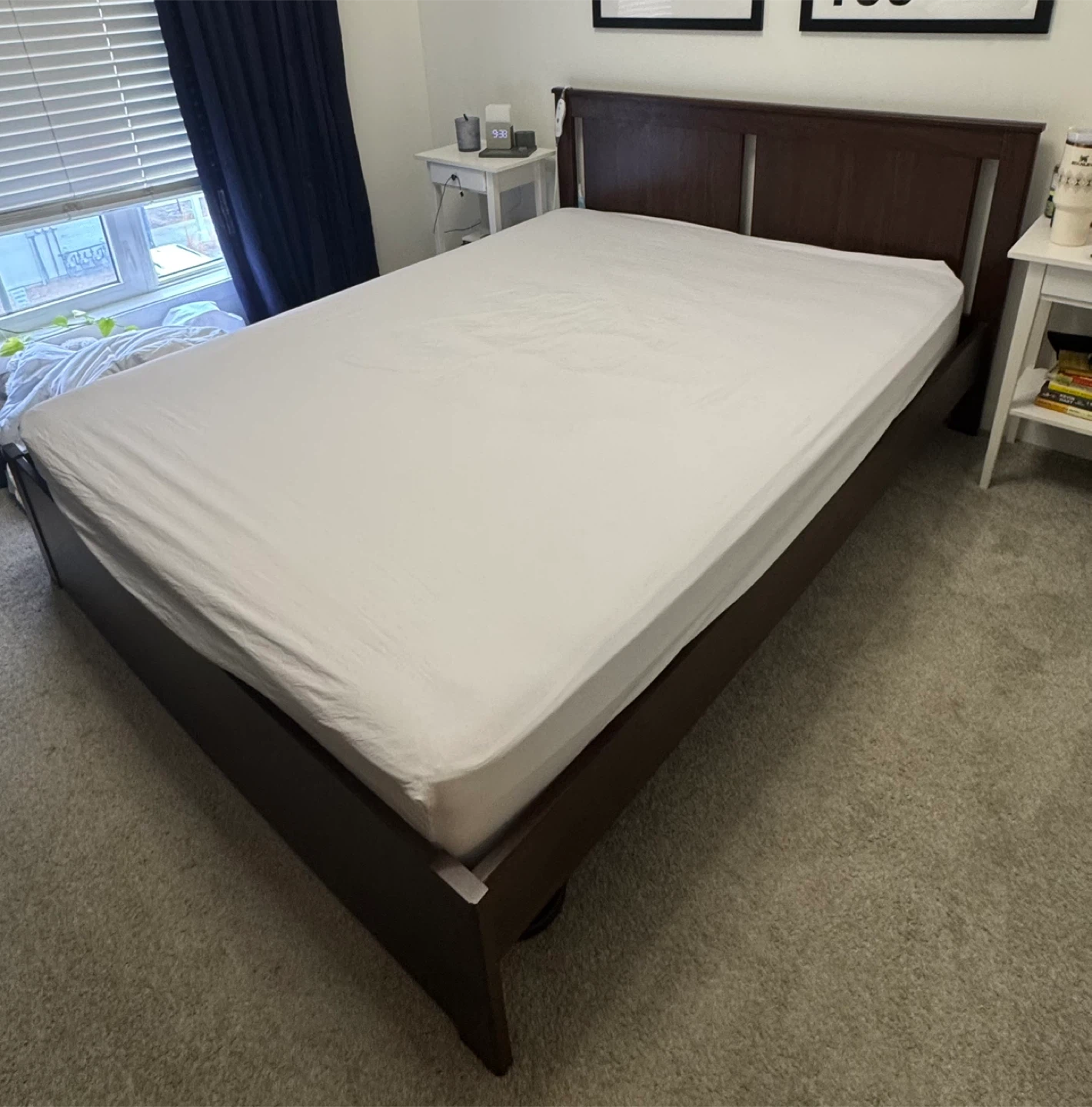 Dark brown Queen Bed Frame