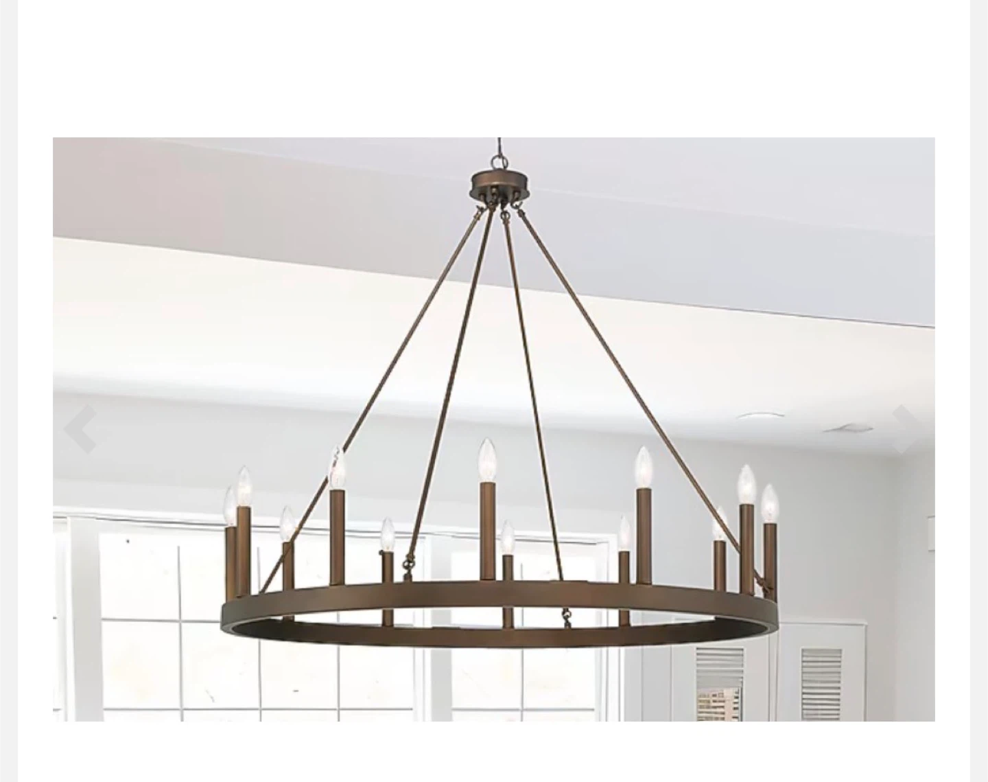 ACROMA AIME 12-Light Metal Chandelier - 40 Inch - photo 2