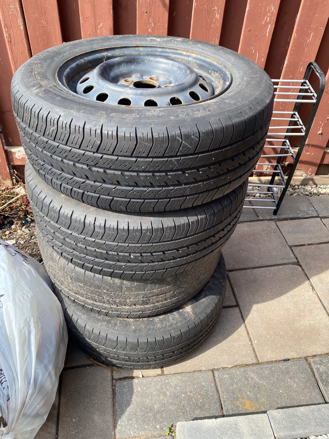 Michelin Tires P205/65R15 92T (Set of 4) with steel rim