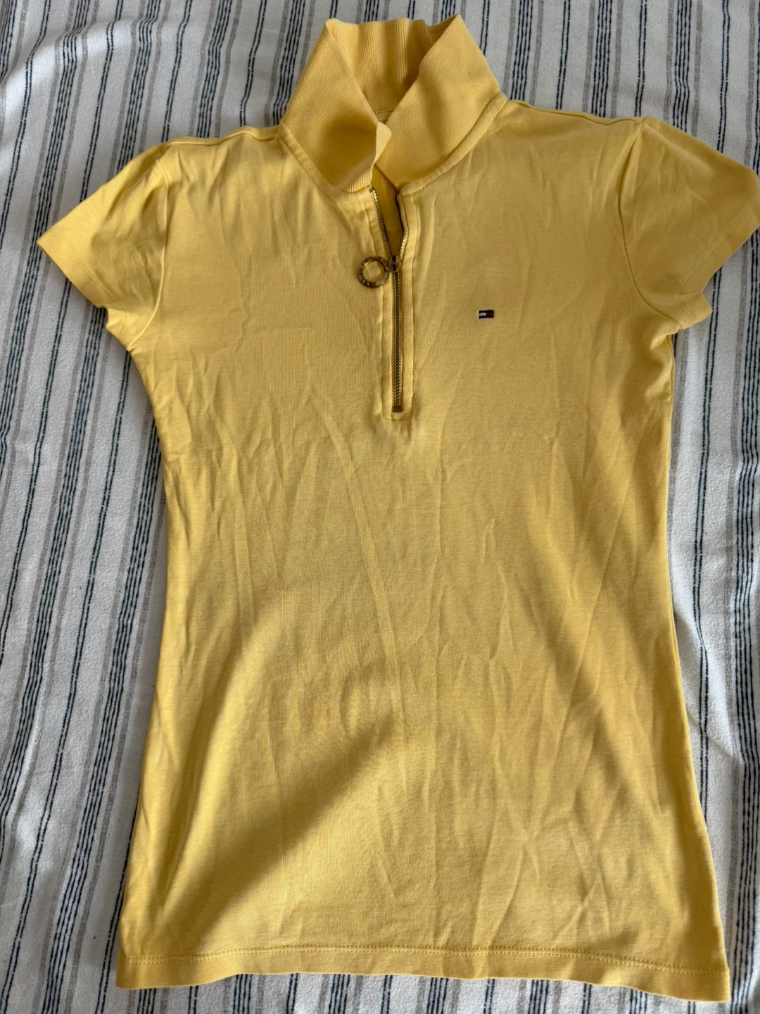 Tommy Hilfiger Slim Fit Zip Neck Polo Shirt