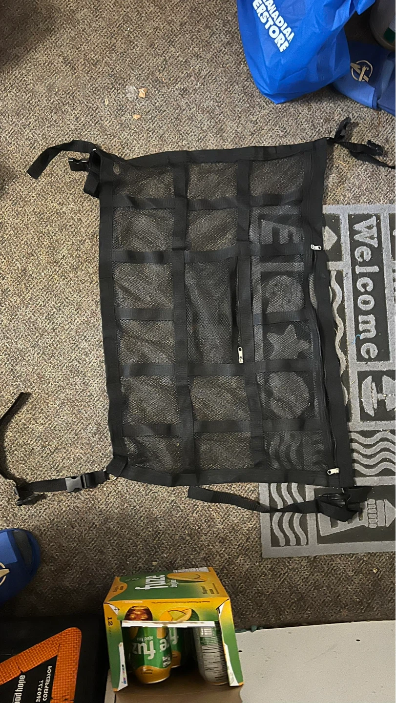 Black Car Backseat Organizer Mesh Net - photo 2