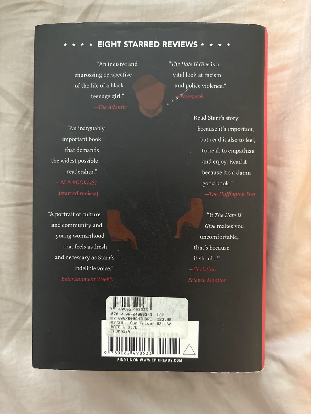 The Hate U Give by Angie Thomas hardcover - photo 2