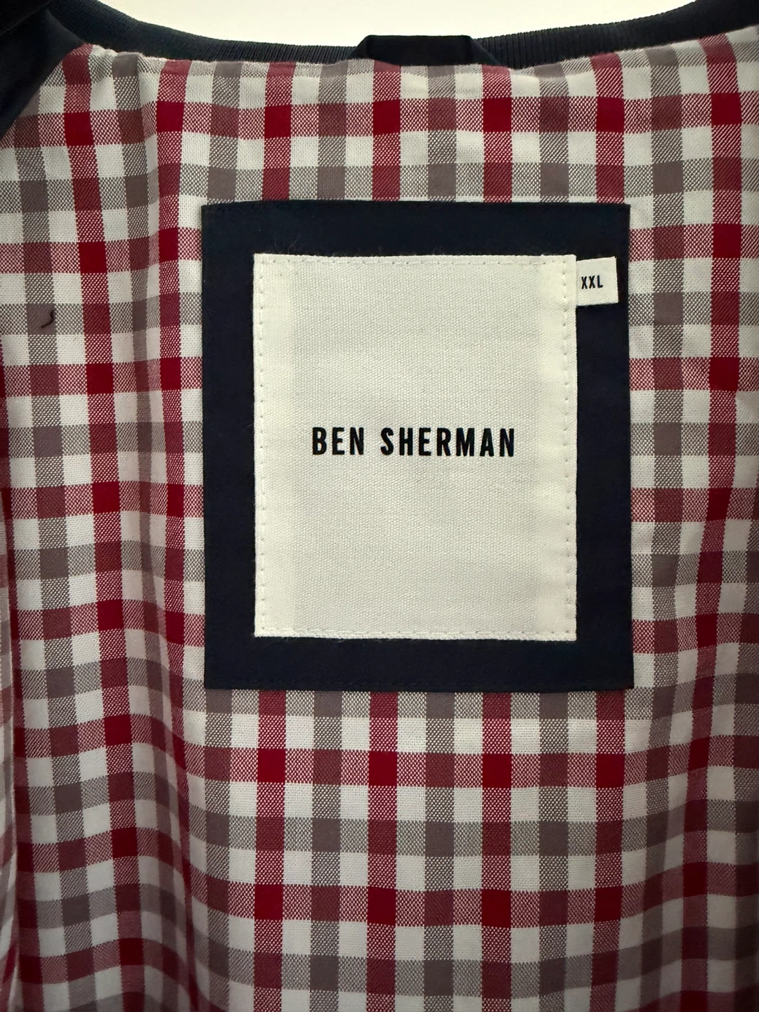 Ben Sherman Men's Navy Harrington Jacket - photo 2