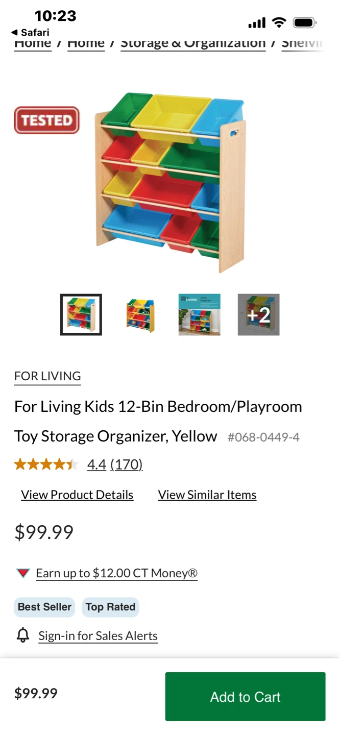 For Living Kids 12-Bin Toy Storage Organizer - photo 3
