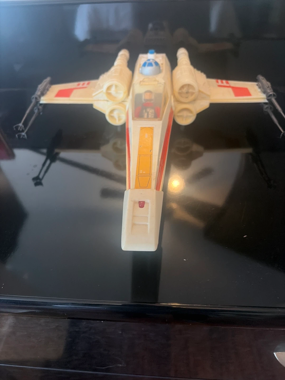 Vintage Star Wars X-Wing Fighter Toy with Pilot