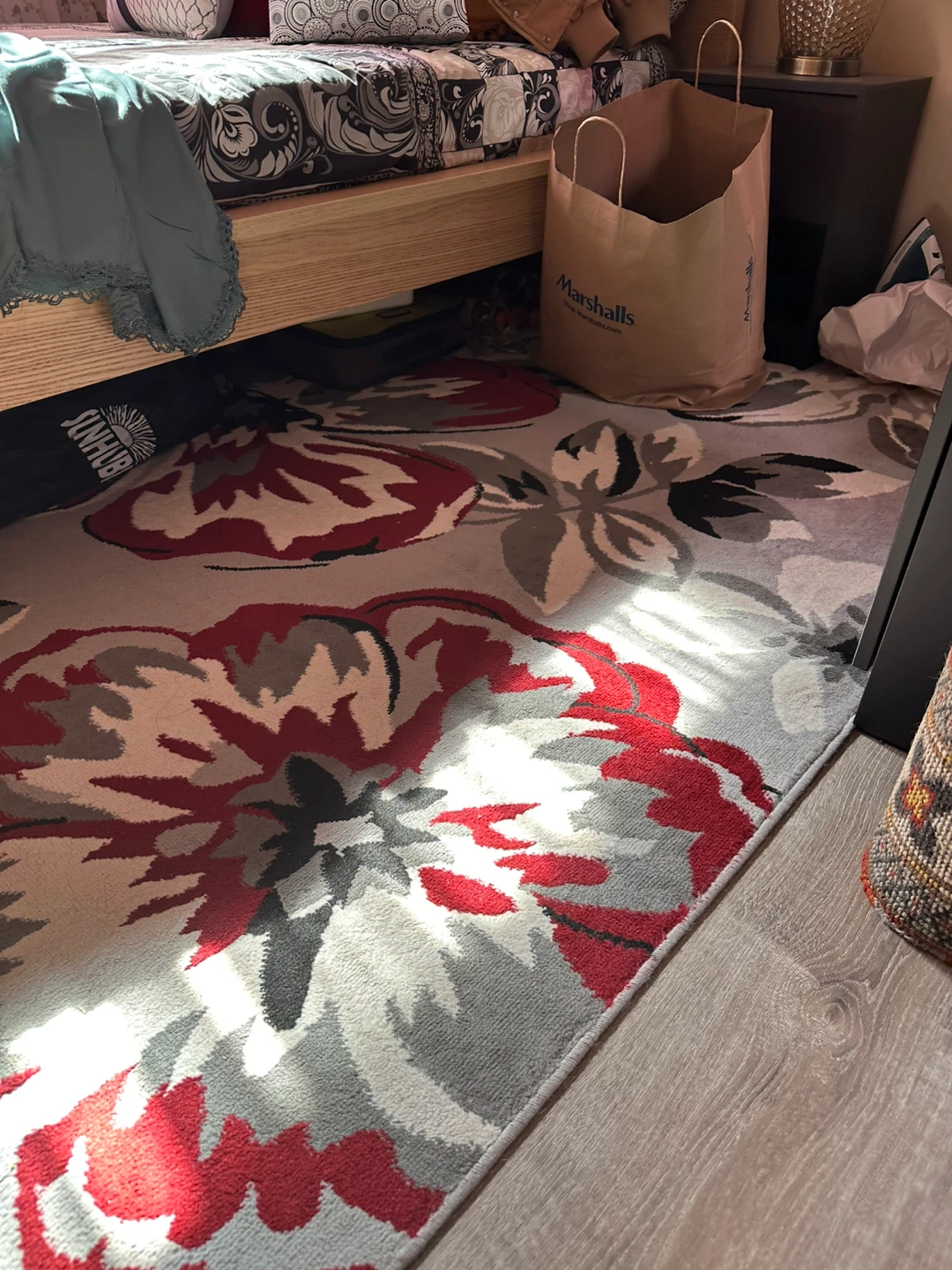 Large Floral Area Rug