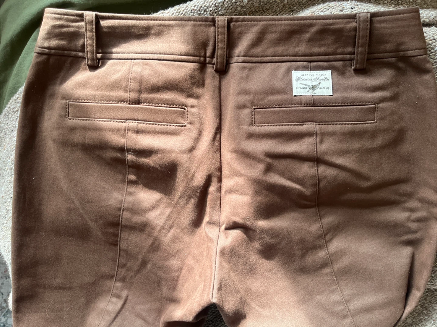 Bean Pole Brown Pants with Suede Patches - photo 5