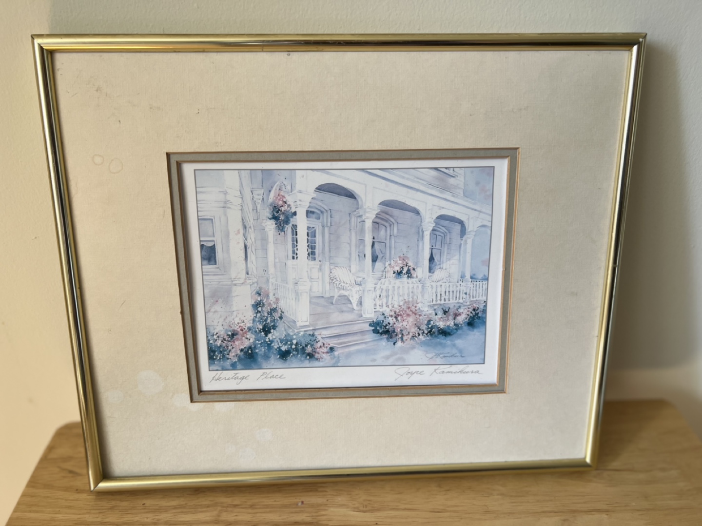 Joyce Kamikura "Heritage Place" Framed Art Print - 13.5” x 11”