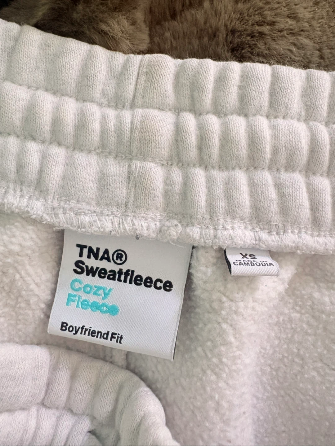 Tna Sweatfleece Cozy Fleece Boyfriend Fit Sweatpants XS - photo 3