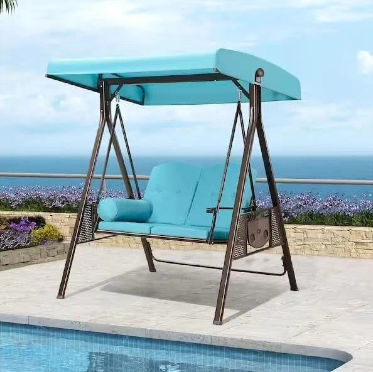 Patio Swing with Canopy