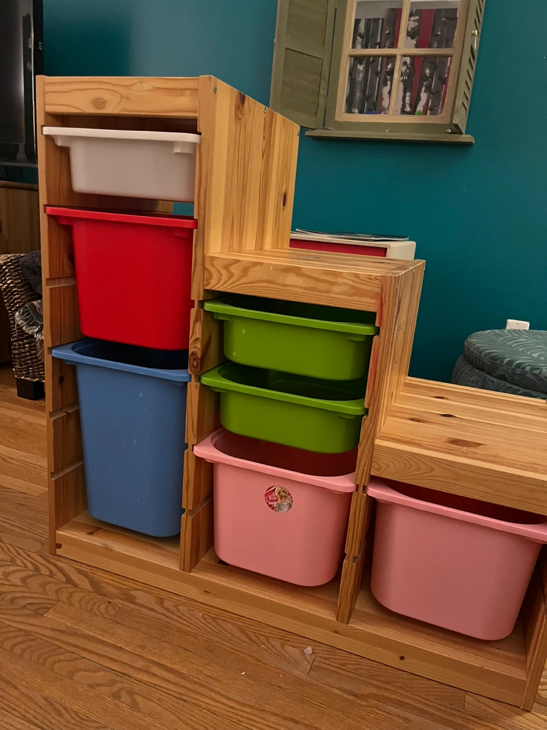 IKEA TROFAST Storage Unit with Bins