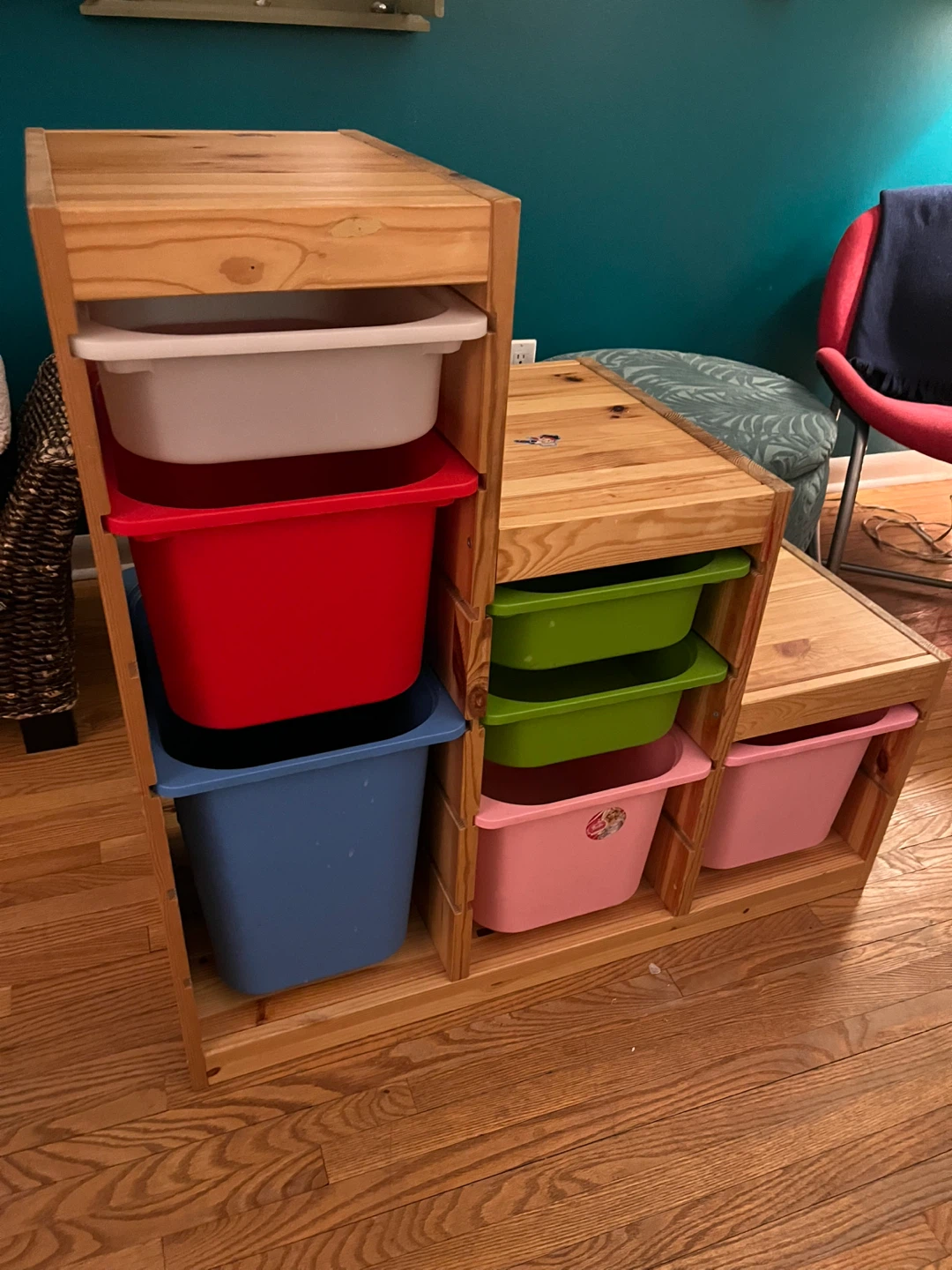 IKEA TROFAST Storage Unit with Bins - photo 2