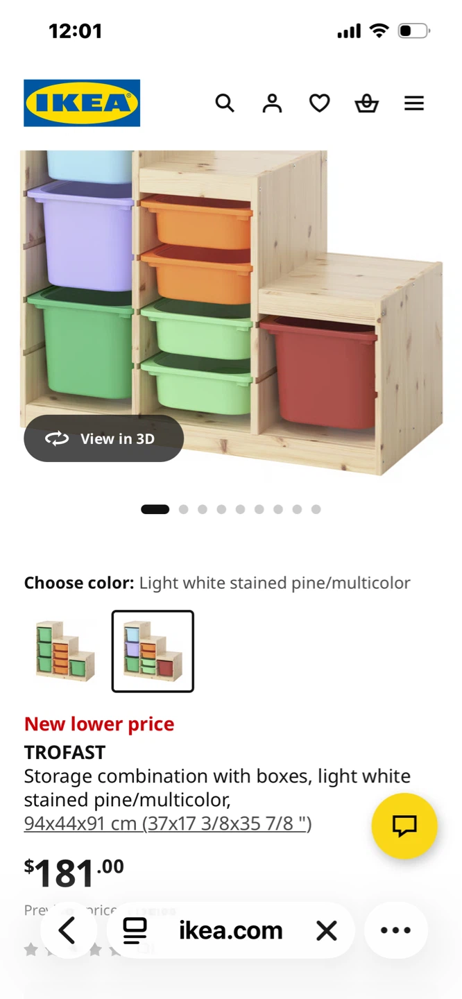 IKEA TROFAST Storage Unit with Bins - photo 3