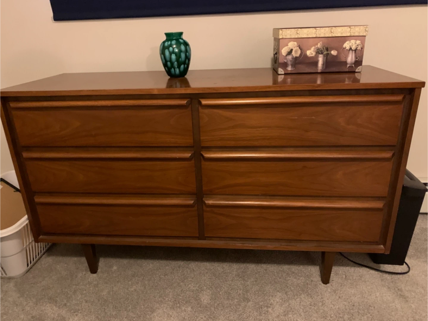 Wooden Display Cabinet with Glass Doors