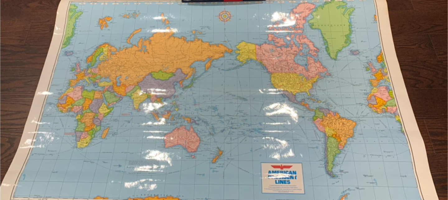 World Map - American President Lines - photo 2