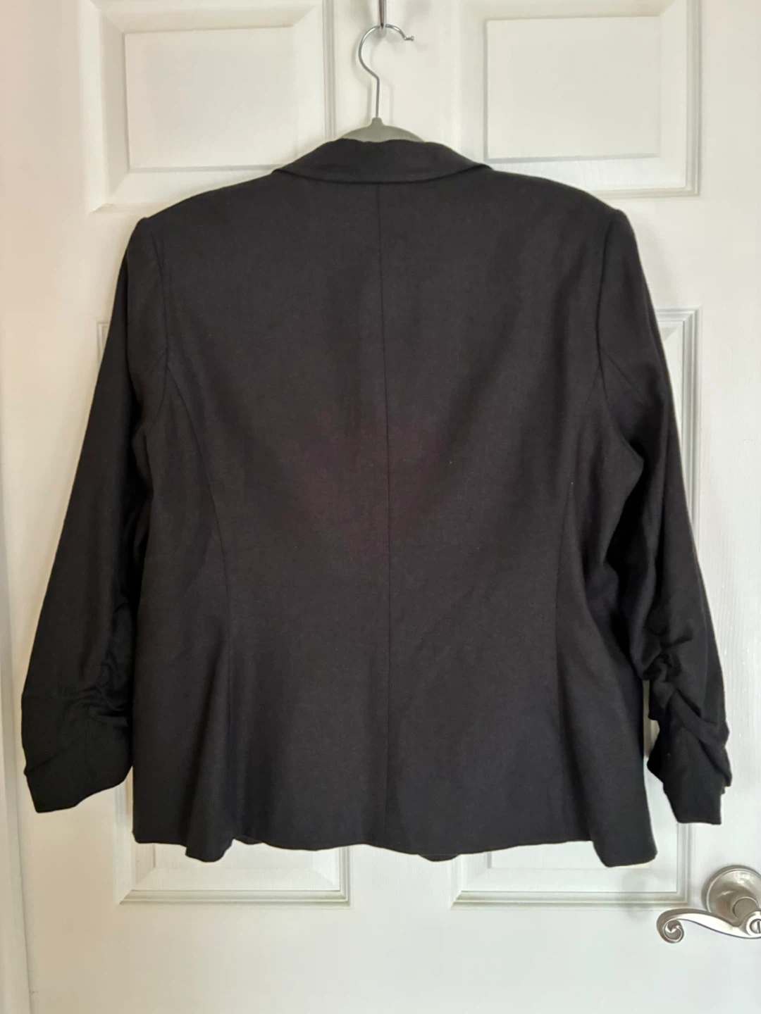 BNWT—Anne Klein Black Linen Blend Blazer - Size L - photo 2
