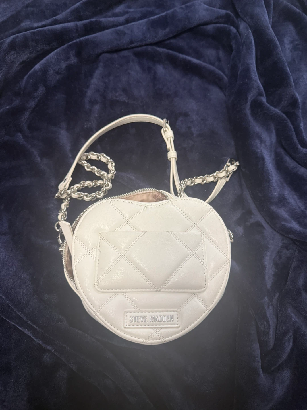Steve Madden White Quilted Heart Purse - photo 3