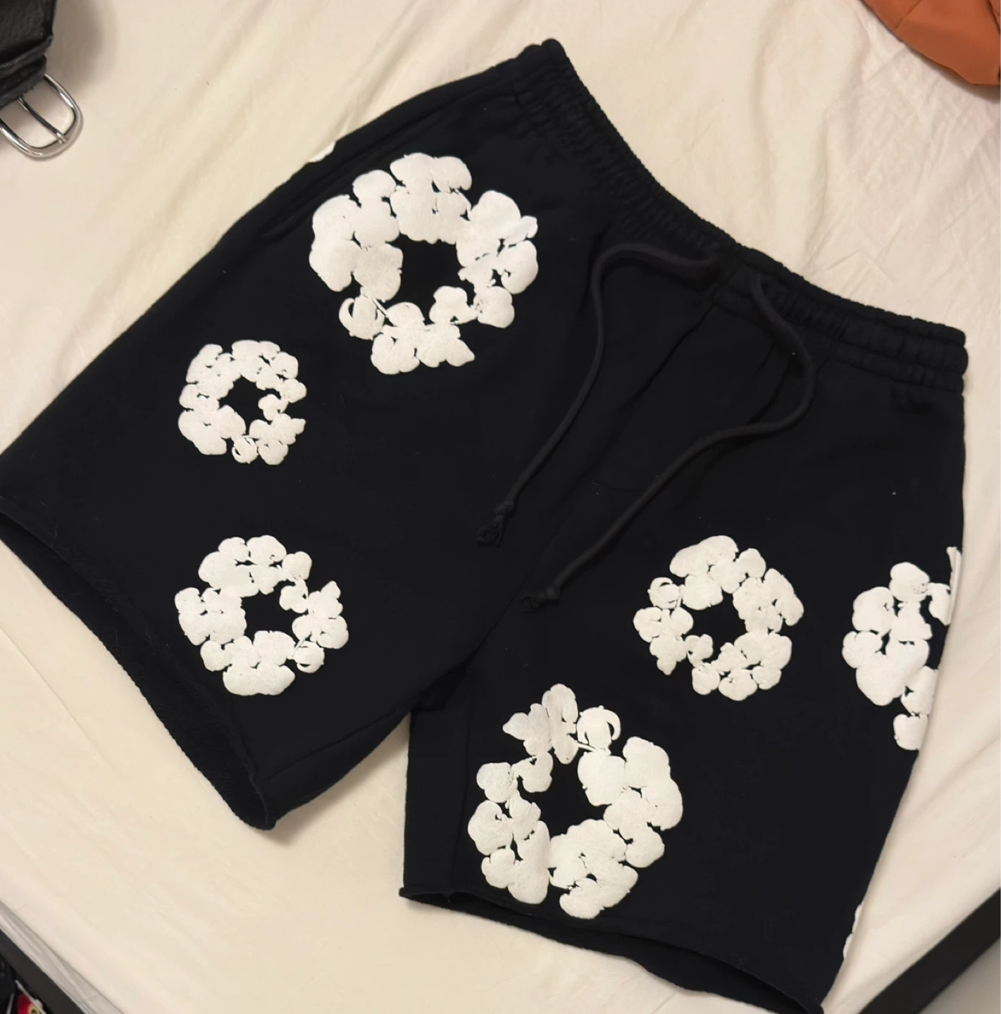 Denim Tears Black Sweat Shorts
