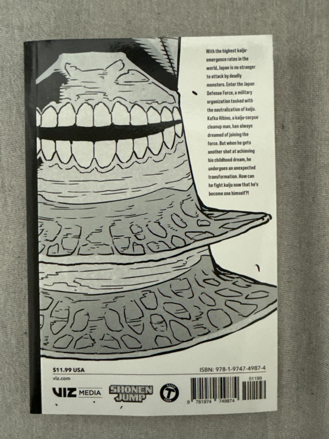Kaiju No. 8 Volume 1 Manga - photo 3